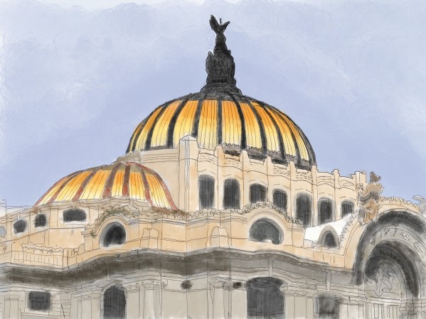 Mexico City Palacio Bellas Artes by Harry Forsdick